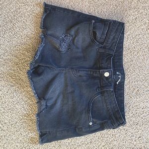 Black jean Shorts